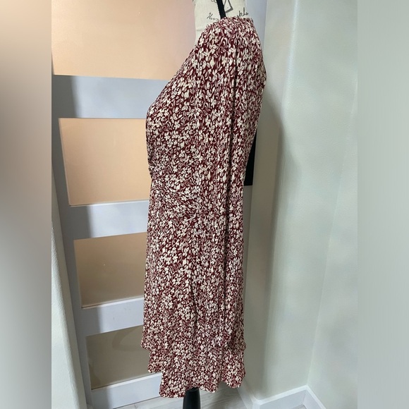 💎 MNG Short printed dress with knot detail SZ 8 EUC - Picture 2 of 6